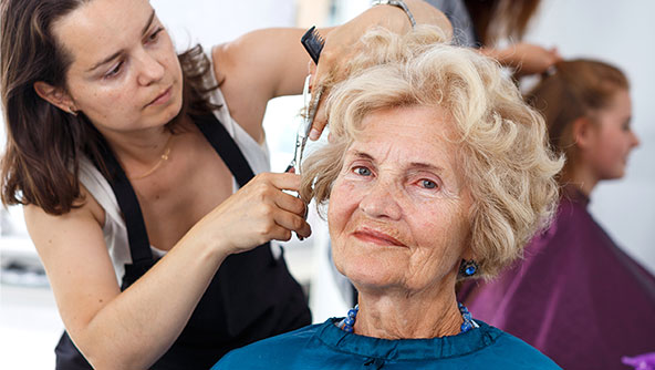 beauty salon and barber shop