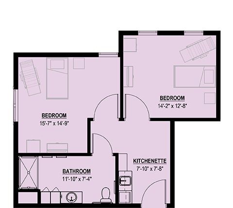 Floor Plan TCU Suite 7 692 sq ft