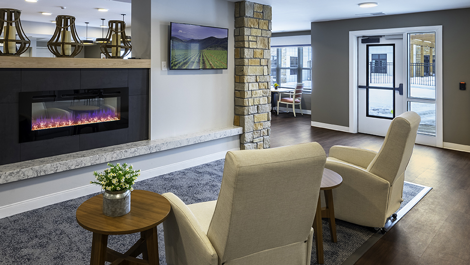 Memory Care Fireside Lounge