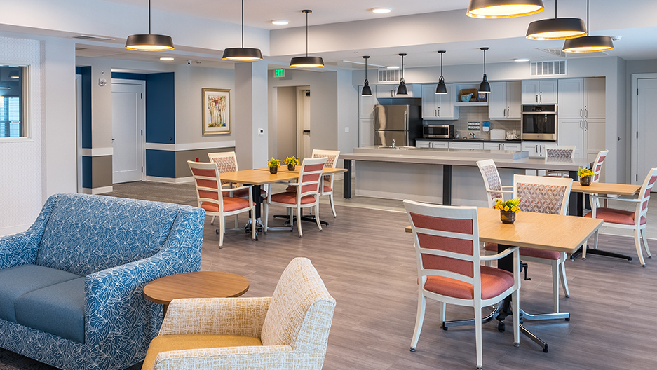 Memory Care Dining and Kitchen